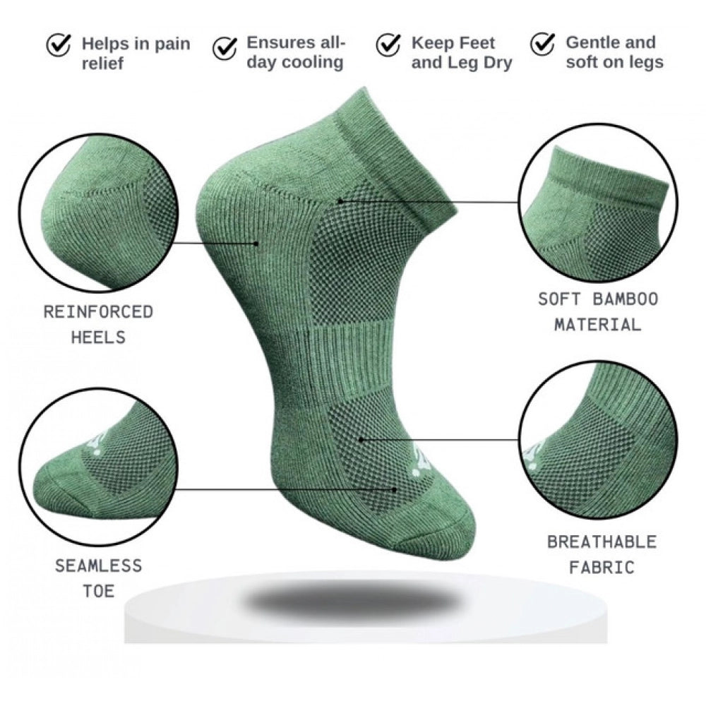 3_Pair Set Unisex Casual Cotton Printed Low Cut Socks (Multicolor)