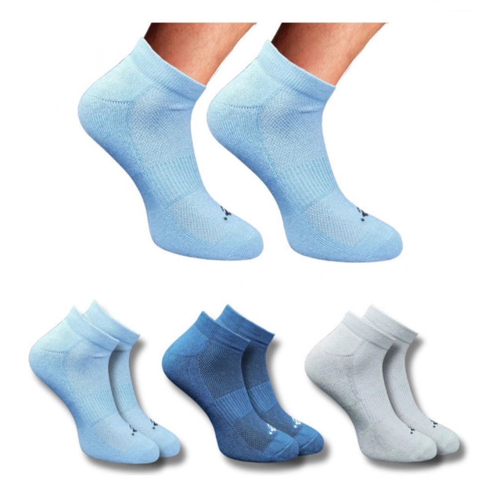 3_Pair Set Unisex Casual Cotton Printed Low Cut Socks (Multicolor)