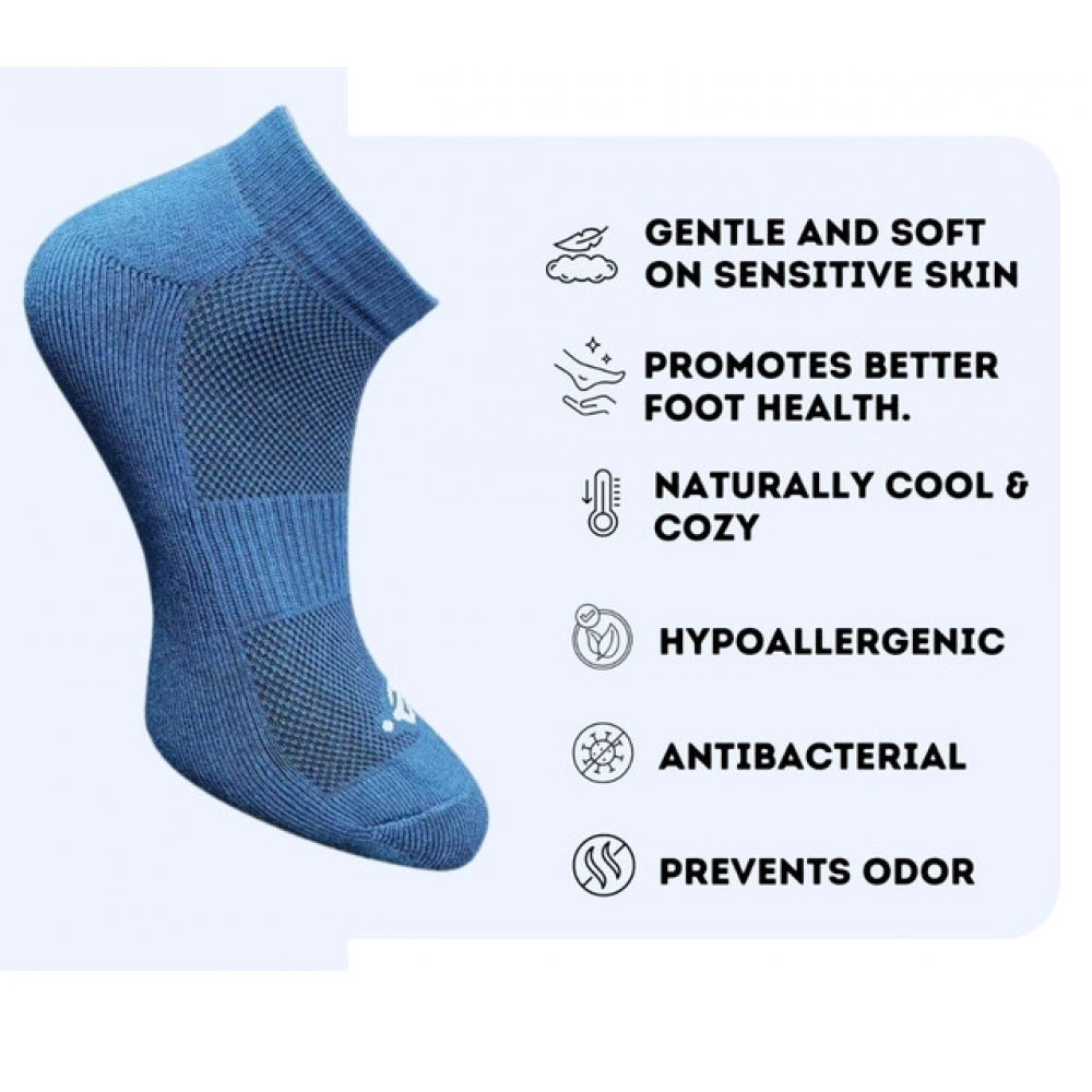 3_Pair Set Unisex Casual Cotton Printed Low Cut Socks (Multicolor)