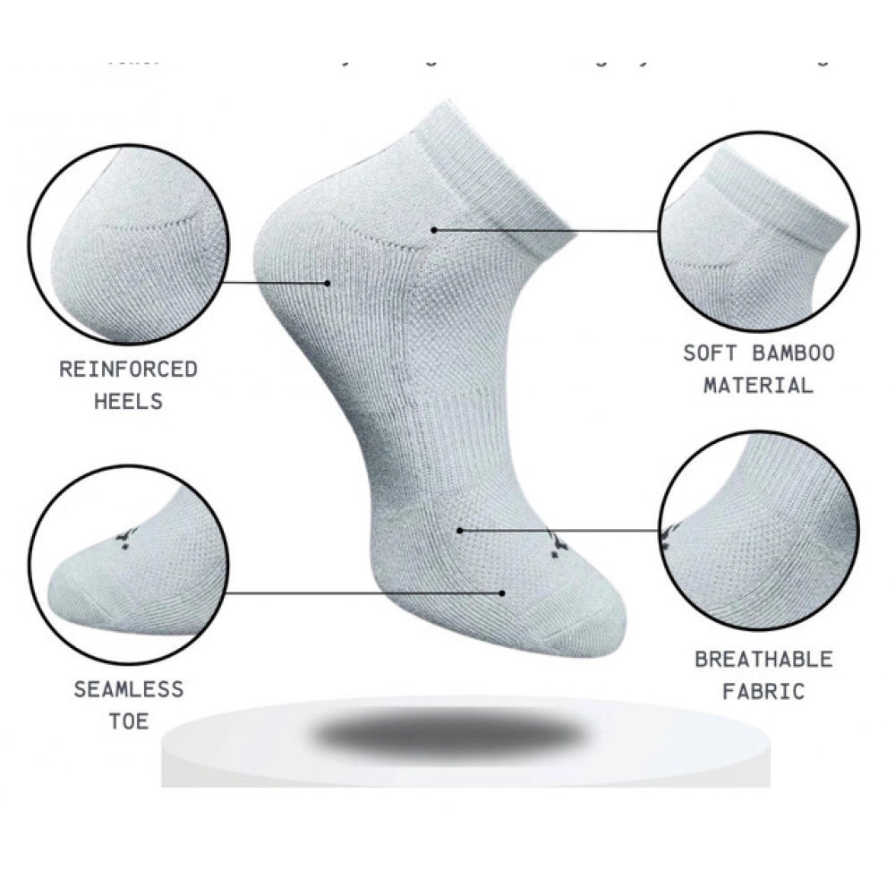 3_Pair Set Unisex Casual Cotton Printed Low Cut Socks (Multicolor)