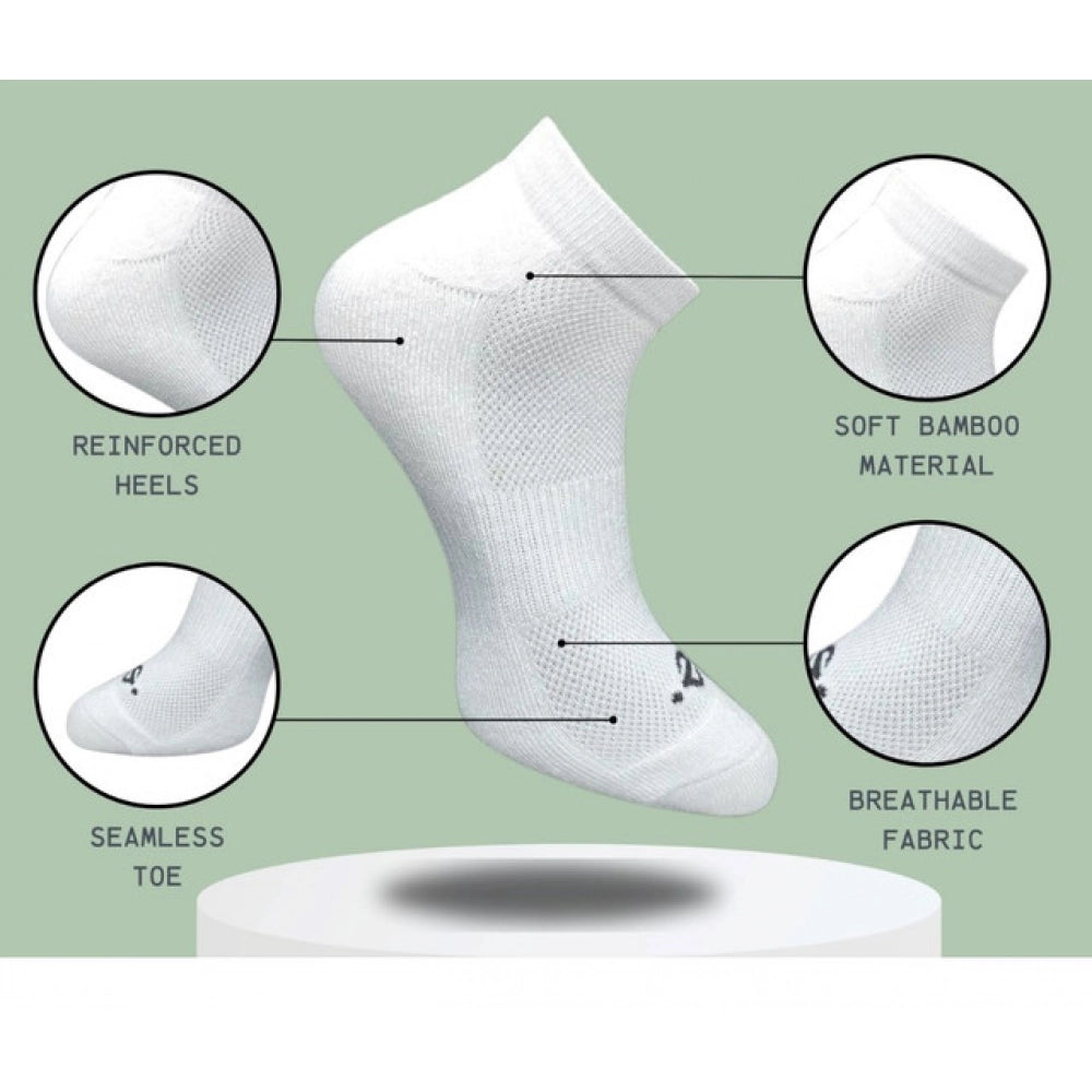 3_Pair Set Unisex Casual Cotton Printed Low Cut Socks (Multicolor)