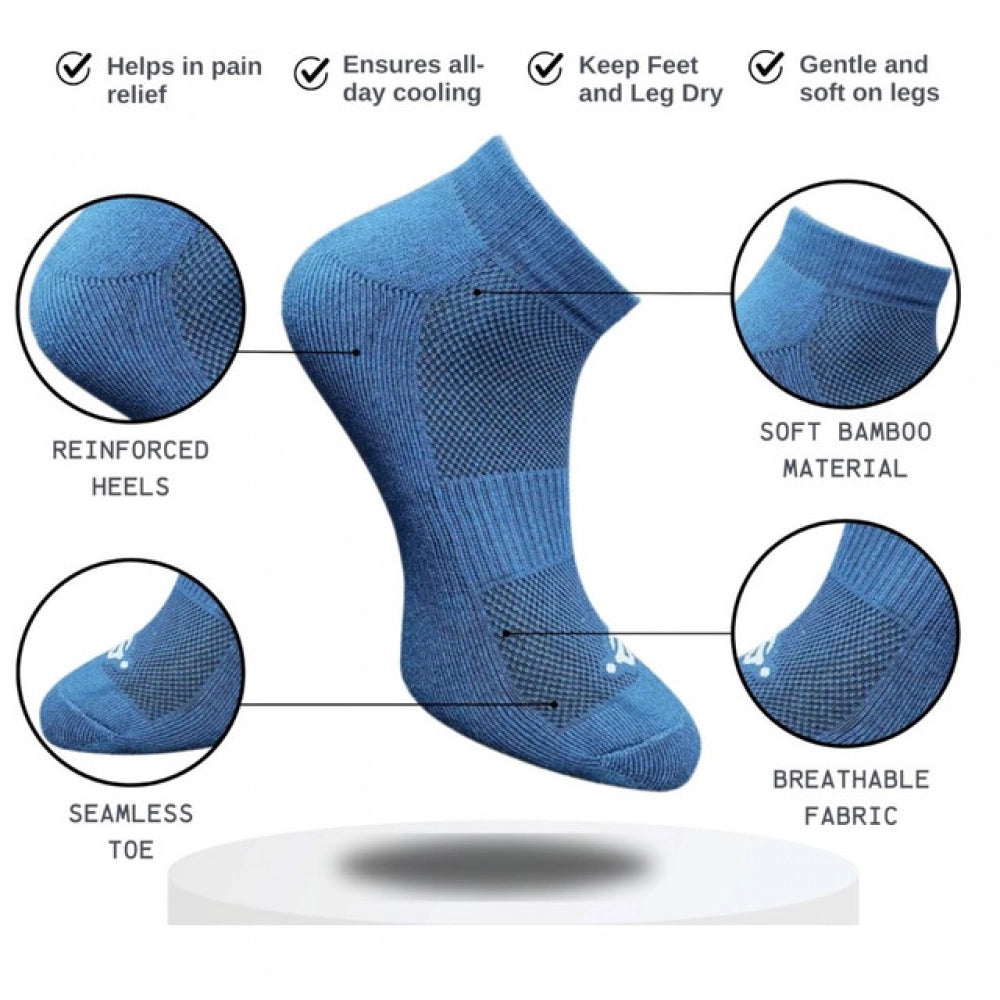 3_Pair Set Unisex Casual Cotton Printed Low Cut Socks (Multicolor)