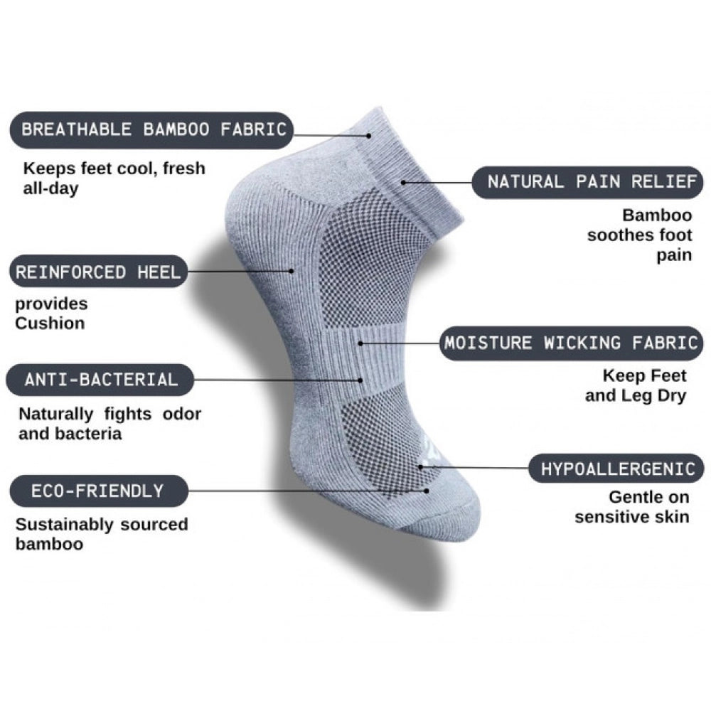 3_Pair Set Unisex Casual Cotton Printed Low Cut Socks (Multicolor)