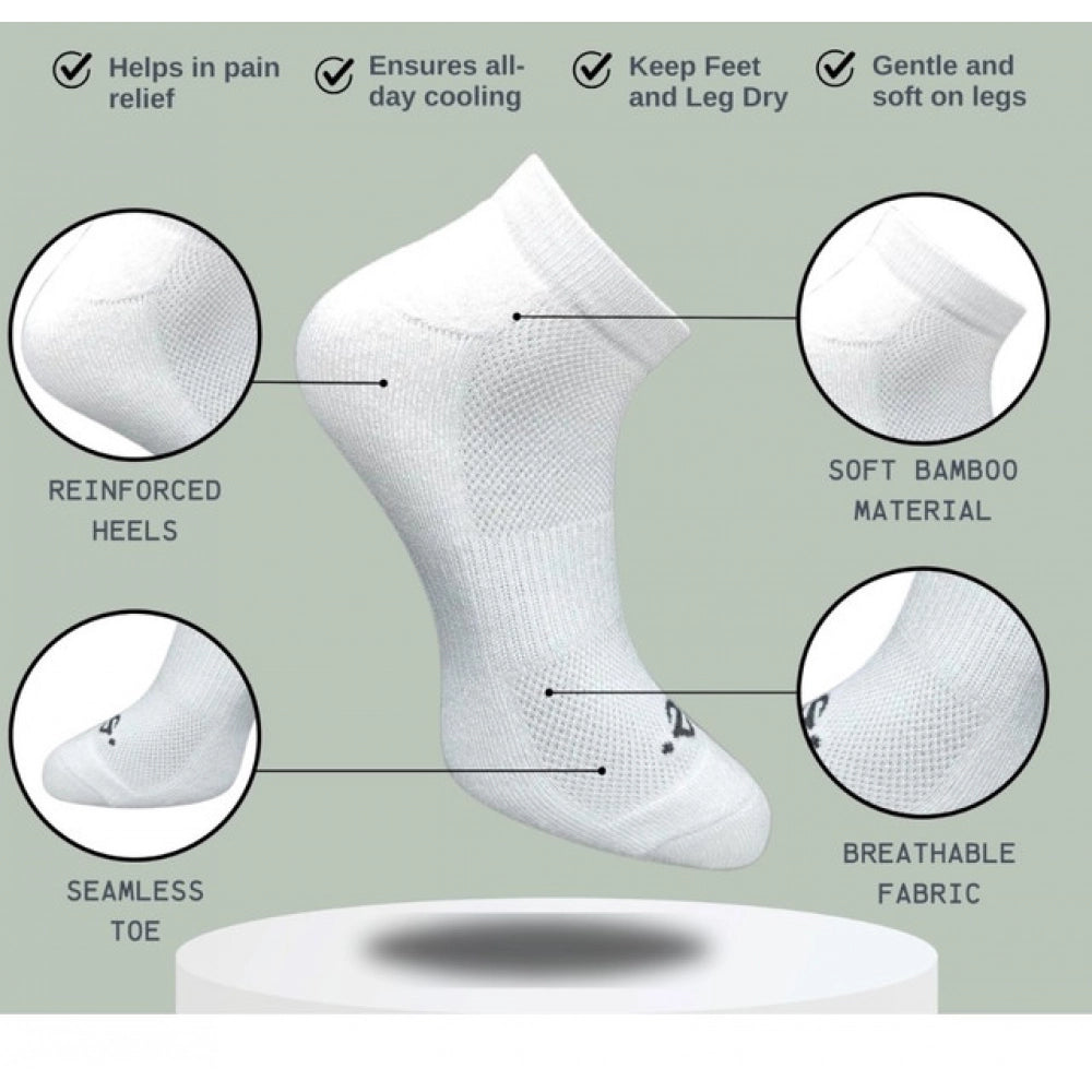 3_Pair Set Unisex Casual Cotton Printed Low Cut Socks (Multicolor)