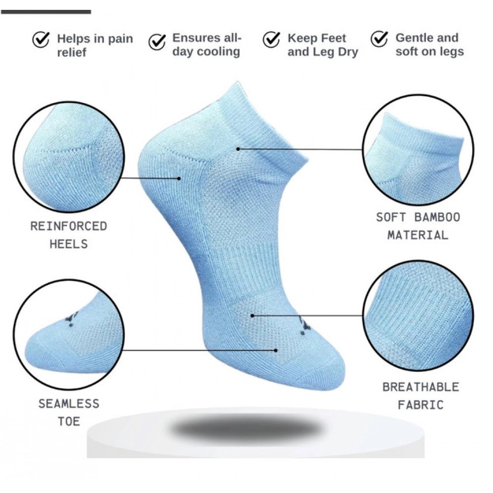 3_Pair Set Unisex Casual Cotton Printed Low Cut Socks (Multicolor)