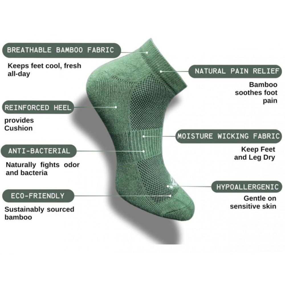 3_Pair Set Unisex Casual Cotton Printed Low Cut Socks (Multicolor)