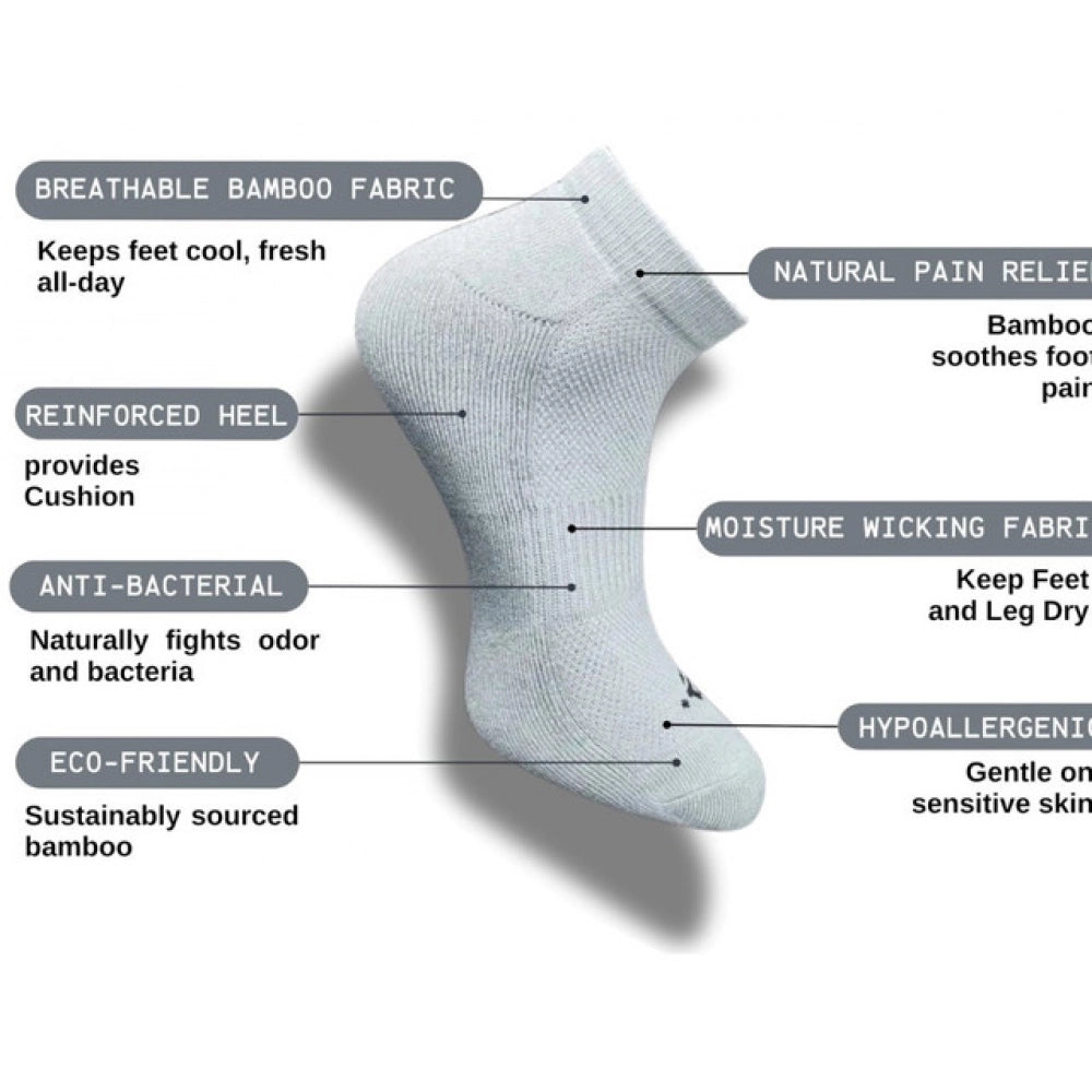 3_Pair Set Unisex Casual Cotton Printed Low Cut Socks (Multicolor)