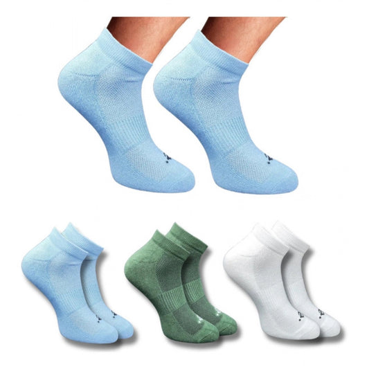 3_Pair Set Unisex Casual Cotton Printed Low Cut Socks (Multicolor)