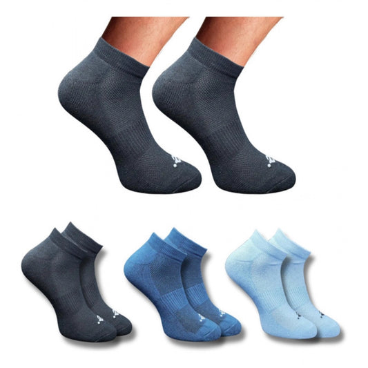 3_Pair Set Unisex Casual Cotton Printed Low Cut Socks (Multicolor)