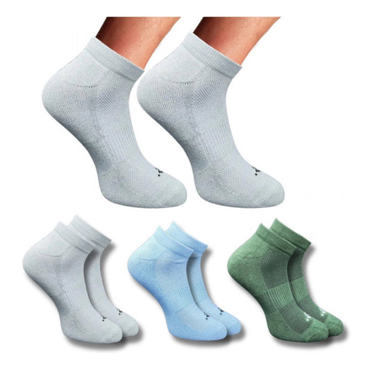 3_Pair Set Unisex Casual Cotton Printed Low Cut Socks (Multicolor)