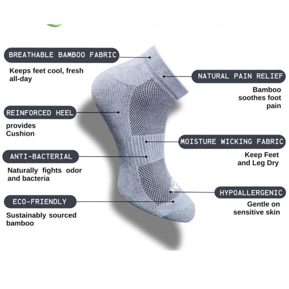 3_Pair Set Unisex Casual Cotton Printed Low Cut Socks (Multicolor)