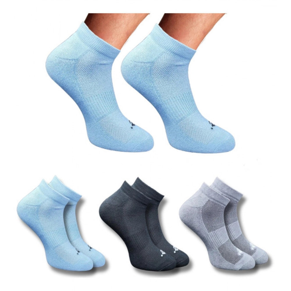 3_Pair Set Unisex Casual Cotton Printed Low Cut Socks (Multicolor)