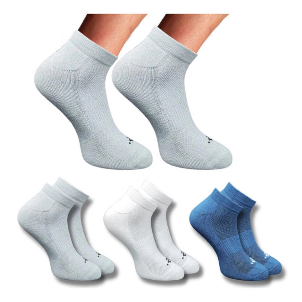 3_Pair Set Unisex Casual Cotton Printed Low Cut Socks (Multicolor)