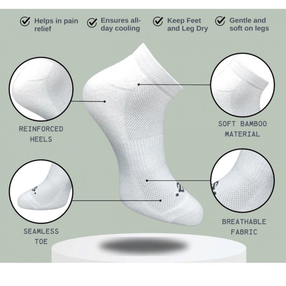 3_Pair Set Unisex Casual Cotton Printed Low Cut Socks (Multicolor)