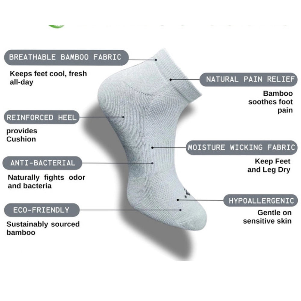 3_Pair Set Unisex Casual Cotton Printed Low Cut Socks (Multicolor)