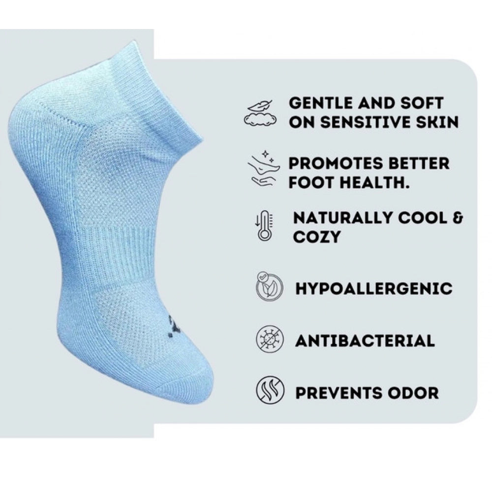 3_Pair Set Unisex Casual Cotton Printed Low Cut Socks (Multicolor)