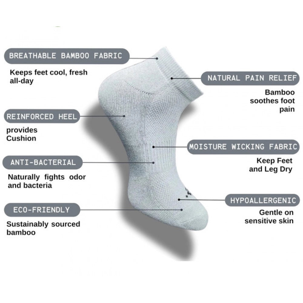 3_Pair Set Unisex Casual Cotton Printed Low Cut Socks (Multicolor)