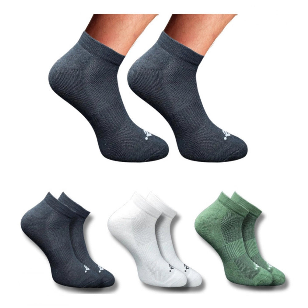 3_Pair Set Unisex Casual Cotton Printed Low Cut Socks (Multicolor)