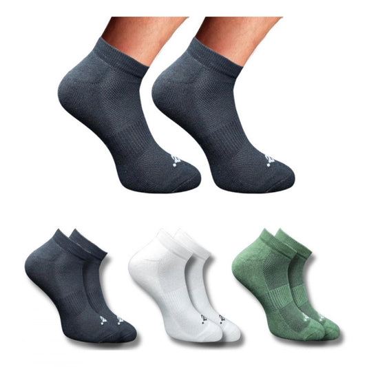 3_Pair Set Unisex Casual Cotton Printed Low Cut Socks (Multicolor)