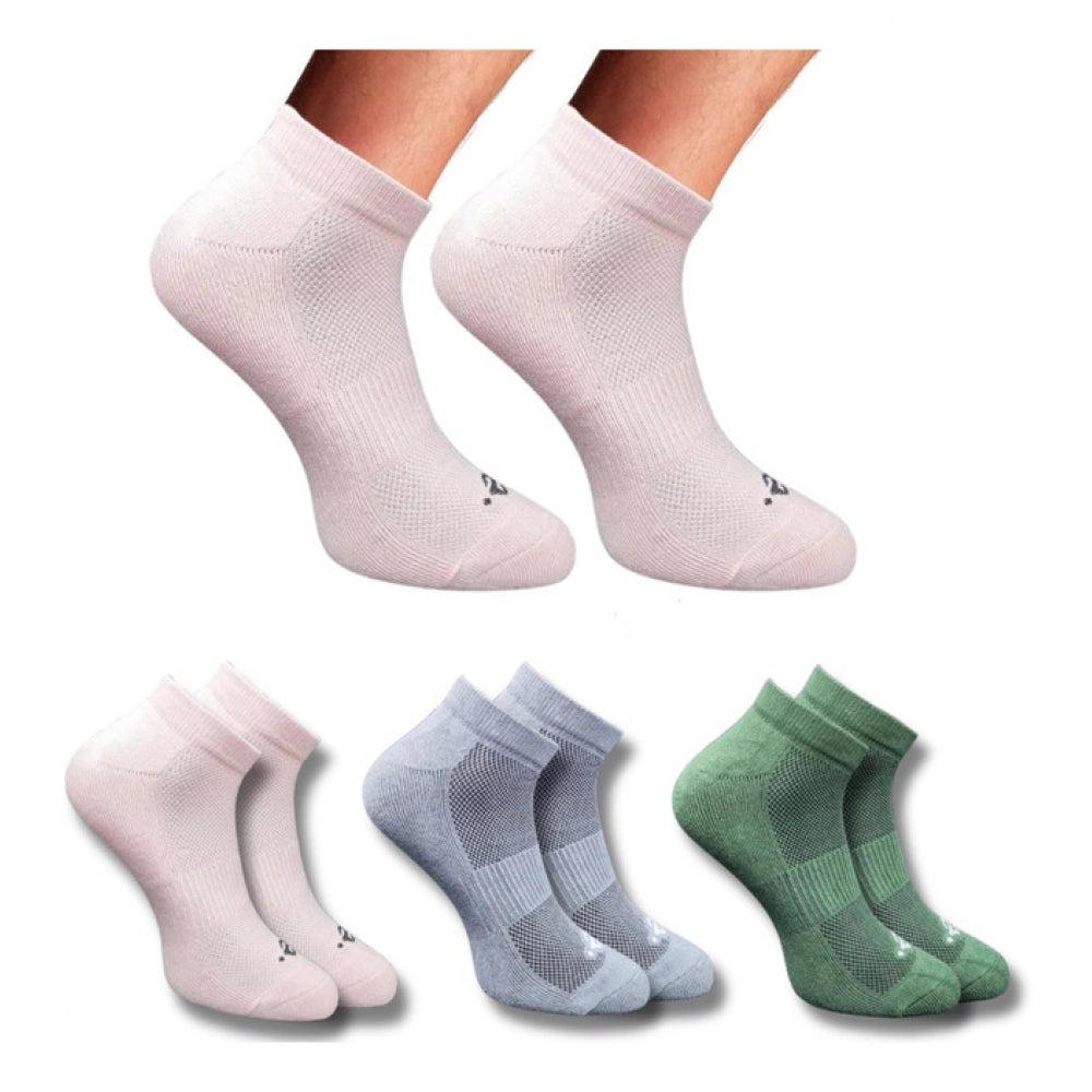 3_Pair Set Unisex Casual Cotton Printed Low Cut Socks (Multicolor)