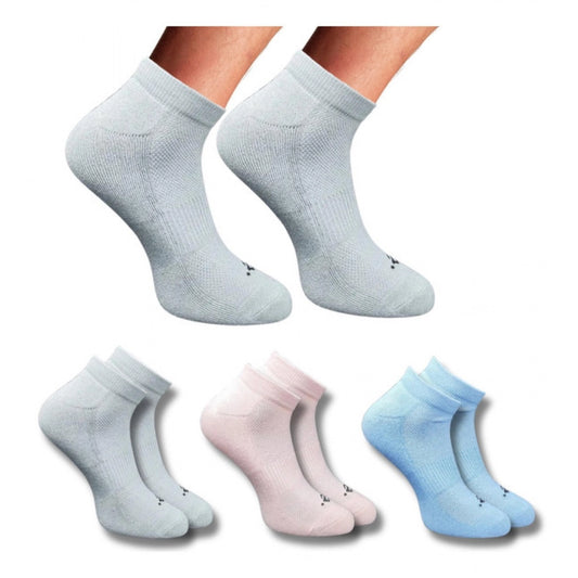 3_Pair Set Unisex Casual Cotton Printed Low Cut Socks (Multicolor)