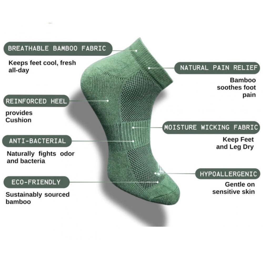 3_Pair Set Unisex Casual Cotton Printed Low Cut Socks (Multicolor)