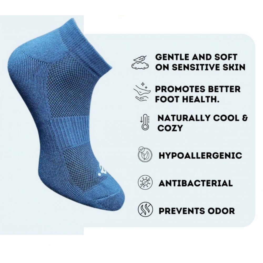 3_Pair Set Unisex Casual Cotton Printed Low Cut Socks (Multicolor)