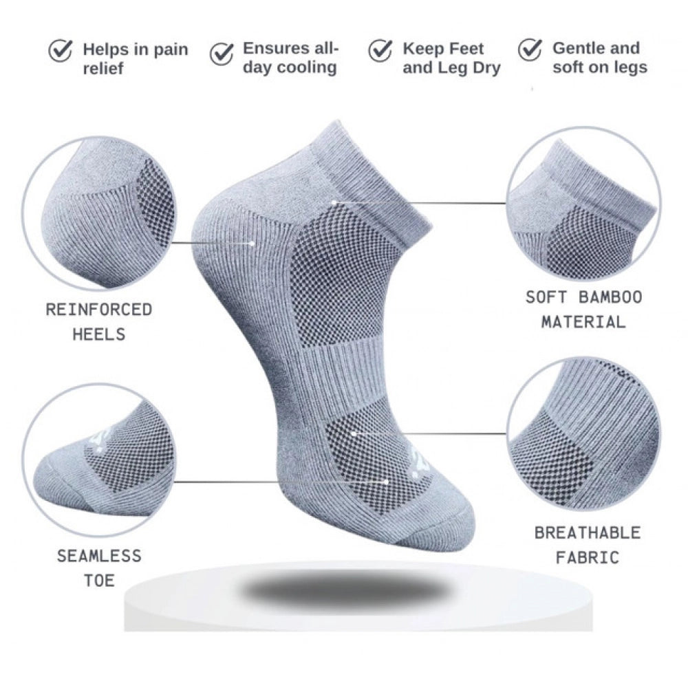 3_Pair Set Unisex Casual Cotton Printed Low Cut Socks (Multicolor)