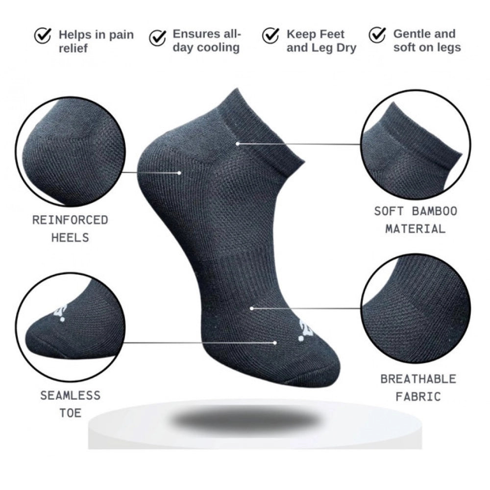 3_Pair Set Unisex Casual Cotton Printed Low Cut Socks (Multicolor)