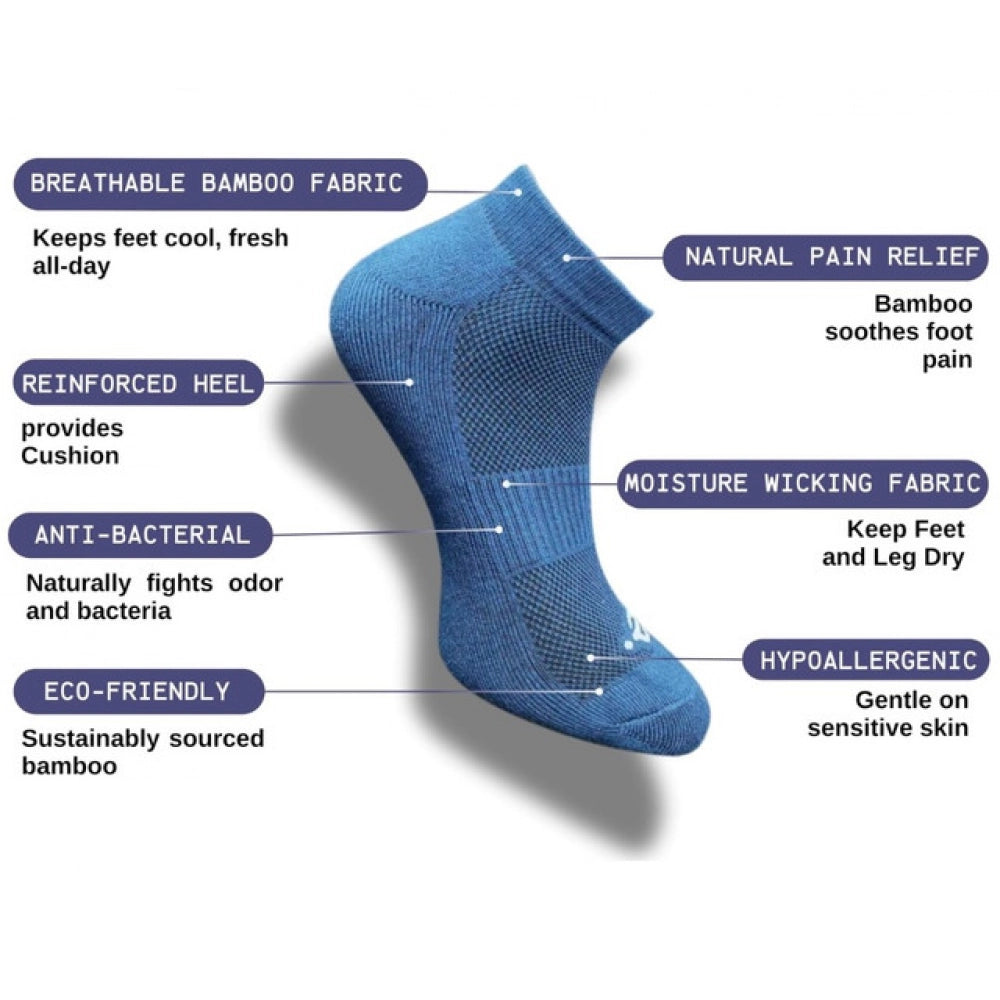 3_Pair Set Unisex Casual Cotton Printed Low Cut Socks (Multicolor)