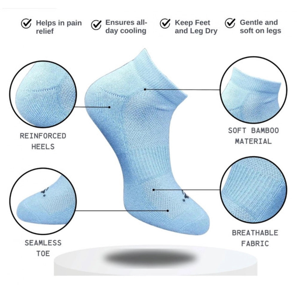 3_Pair Set Unisex Casual Cotton Printed Low Cut Socks (Multicolor)