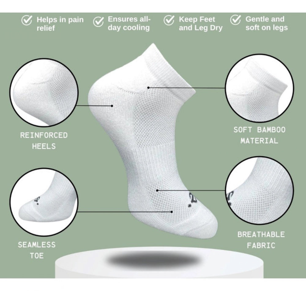 3_Pair Set Unisex Casual Cotton Printed Low Cut Socks (Multicolor)