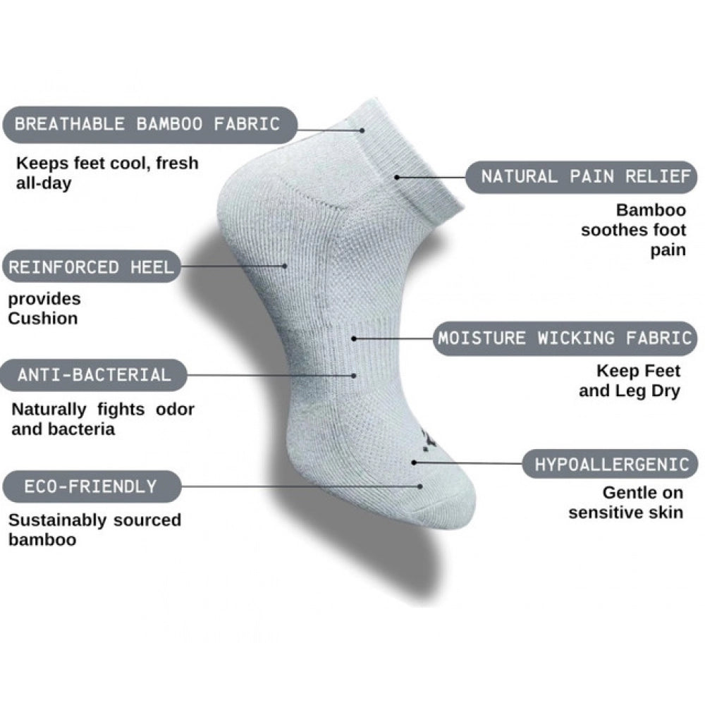 3_Pair Set Unisex Casual Cotton Printed Low Cut Socks (Multicolor)