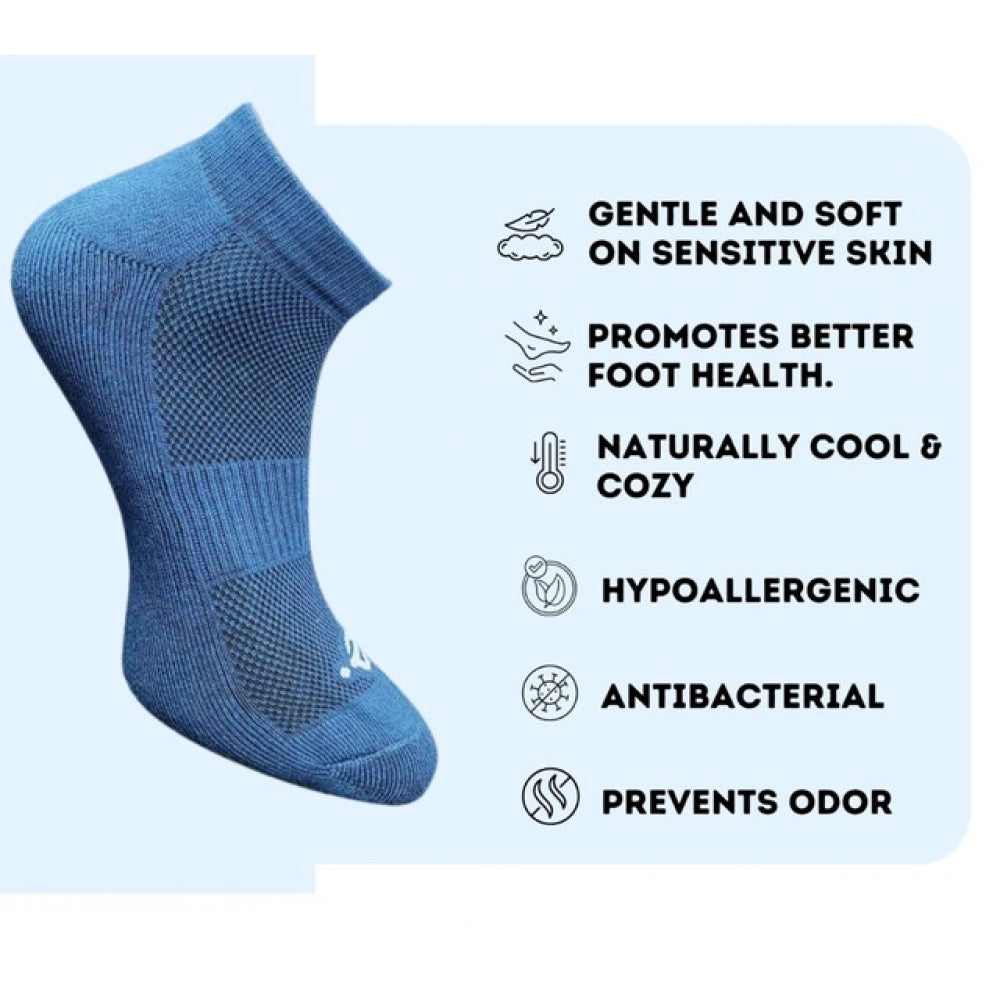 3_Pair Set Unisex Casual Cotton Printed Low Cut Socks (Multicolor)