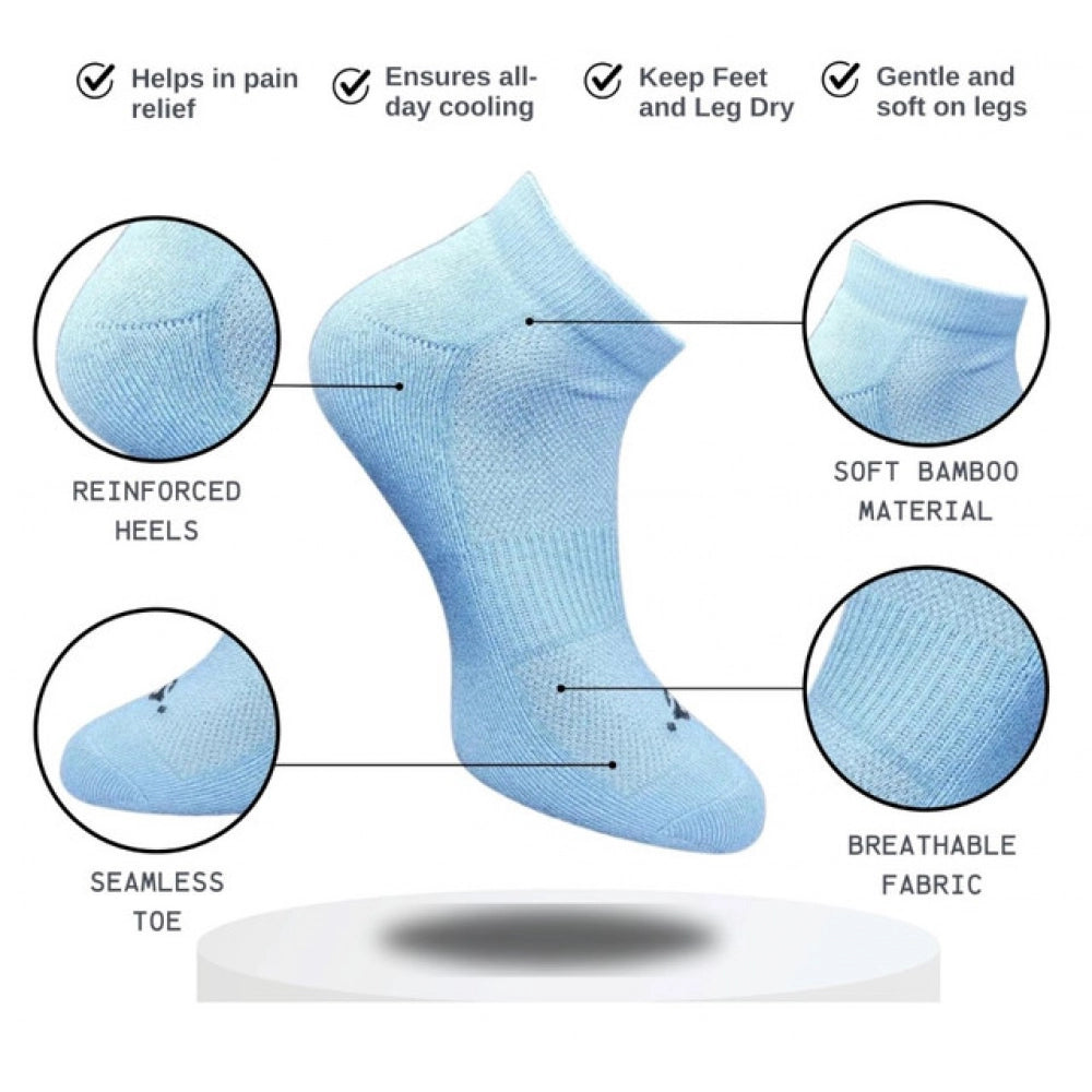 3_Pair Set Unisex Casual Cotton Printed Low Cut Socks (Multicolor)