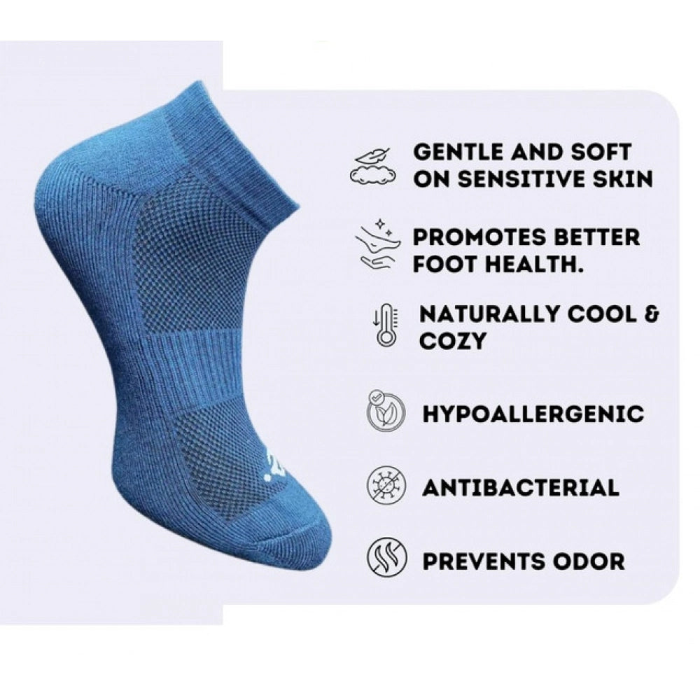 3_Pair Set Unisex Casual Cotton Printed Low Cut Socks (Multicolor)