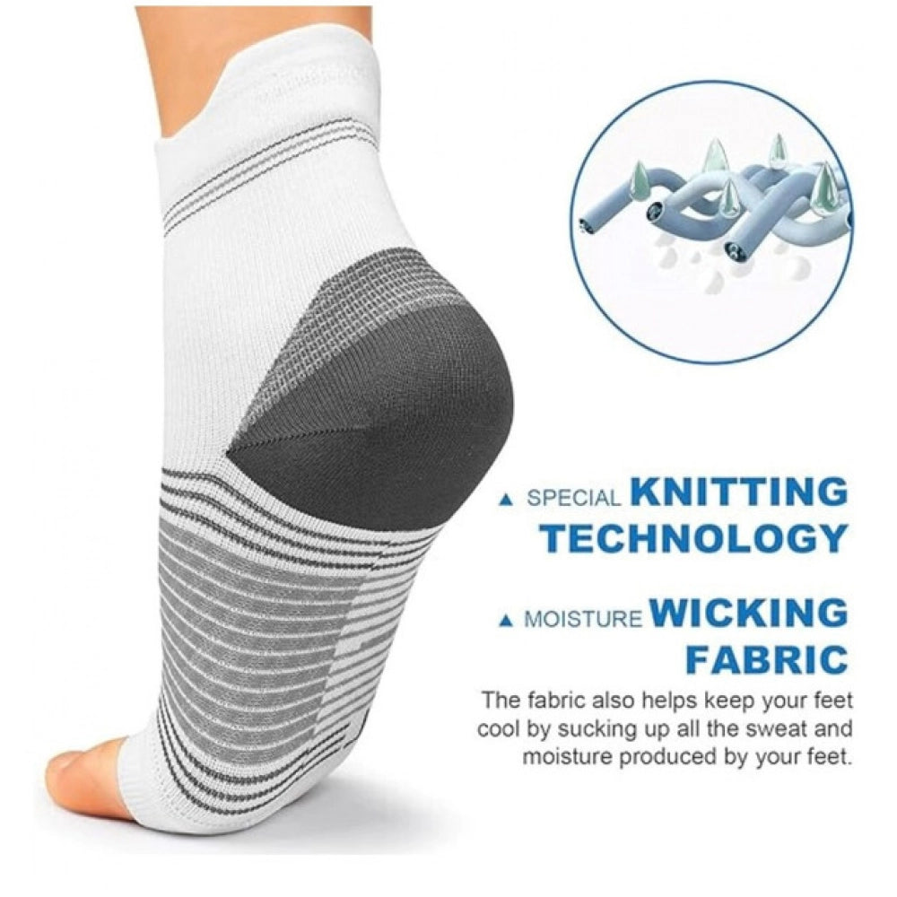 3_Pair Set Unisex Casual Cotton Printed Ankle Length Support Socks (Multicolor)