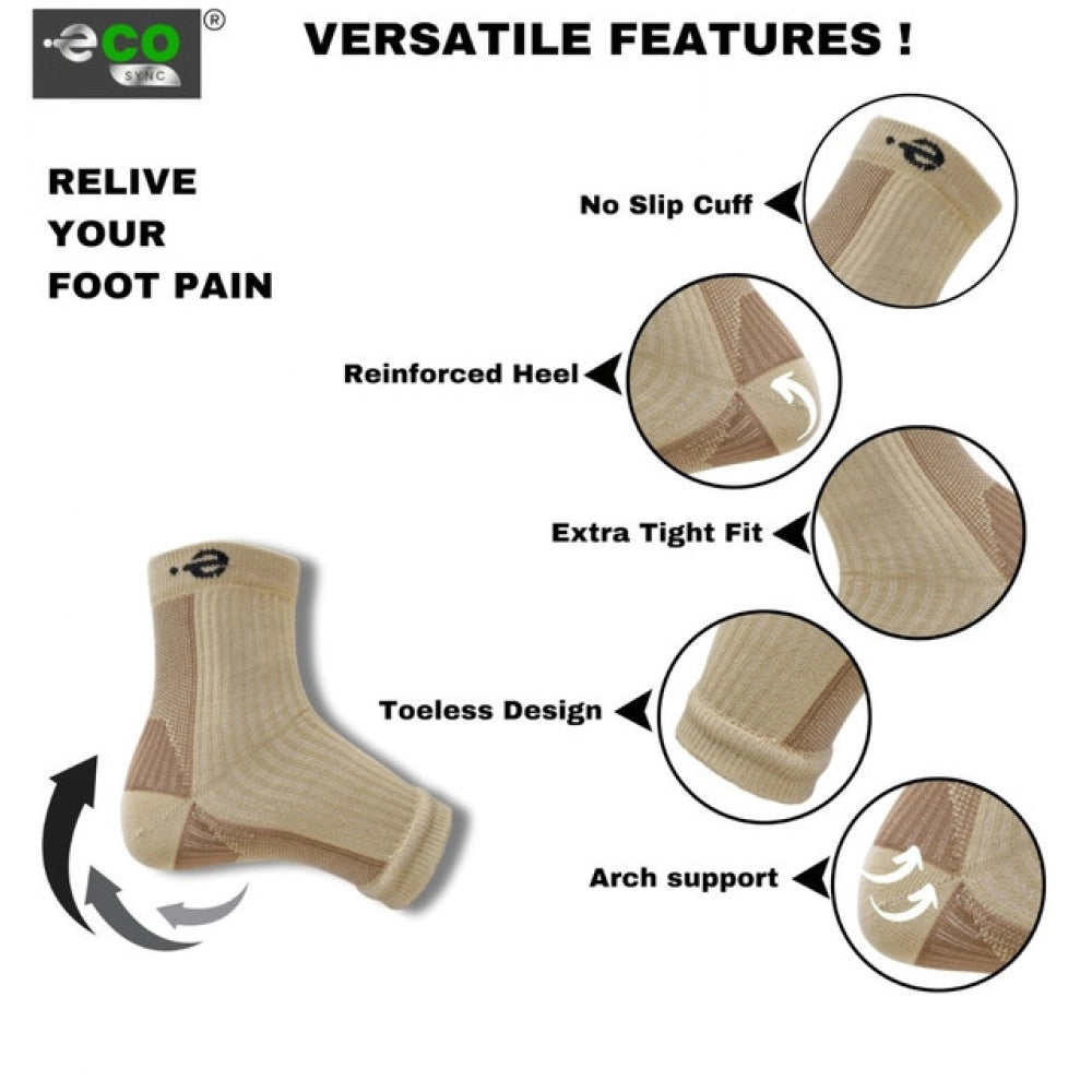 3_Pair Set Unisex Casual Cotton Printed Ankle Length Support Socks (Multicolor)