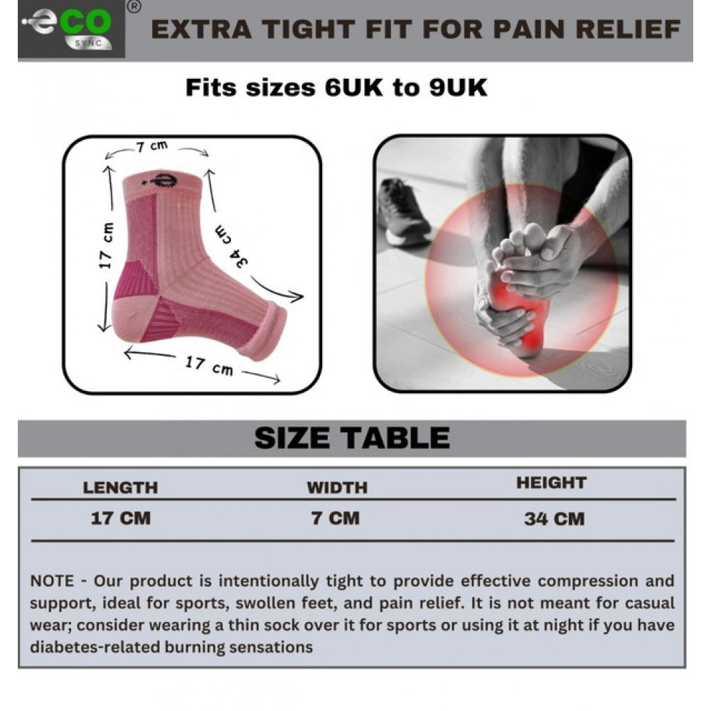 3_Pair Set Unisex Casual Cotton Printed Ankle Length Support Socks (Multicolor)