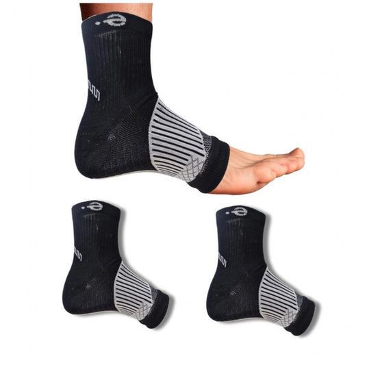 3_Pair Set Unisex Casual Cotton Printed Ankle Length Support Socks (Multicolor)