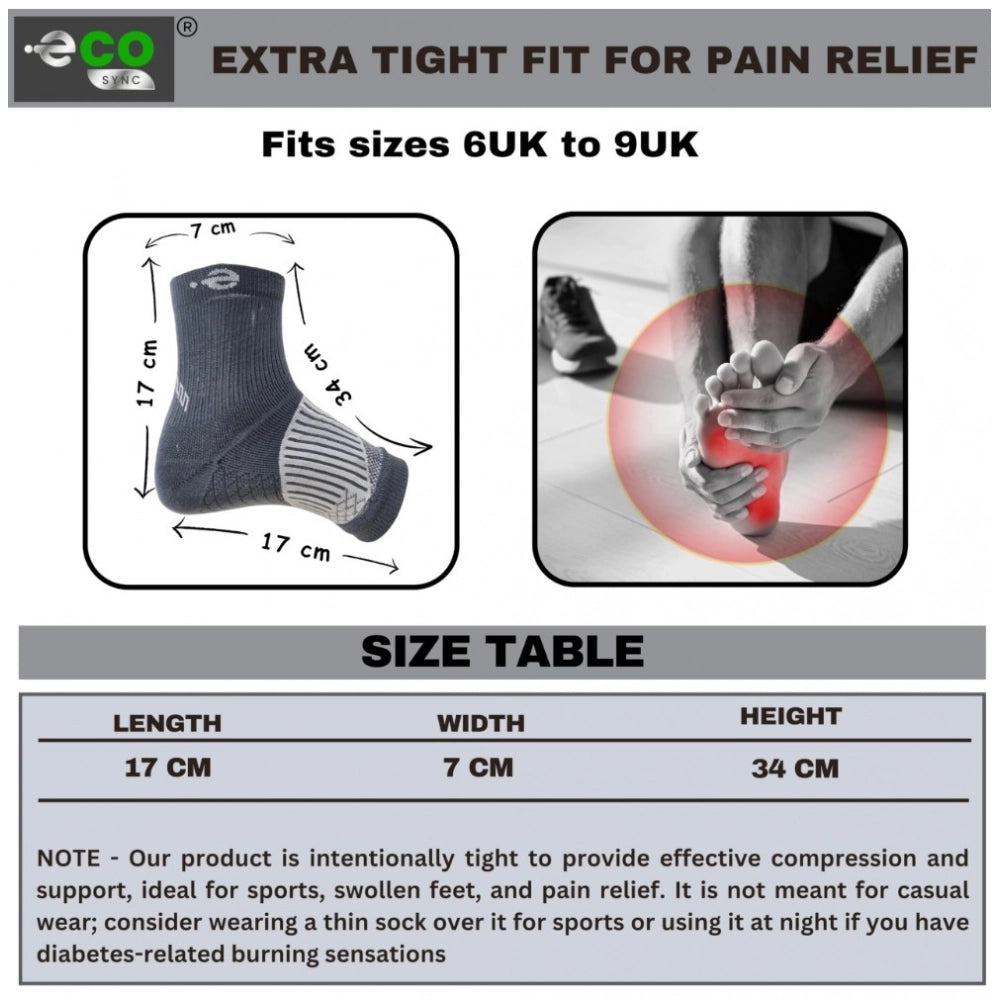 3_Pair Set Unisex Casual Cotton Printed Ankle Length Support Socks (Multicolor)