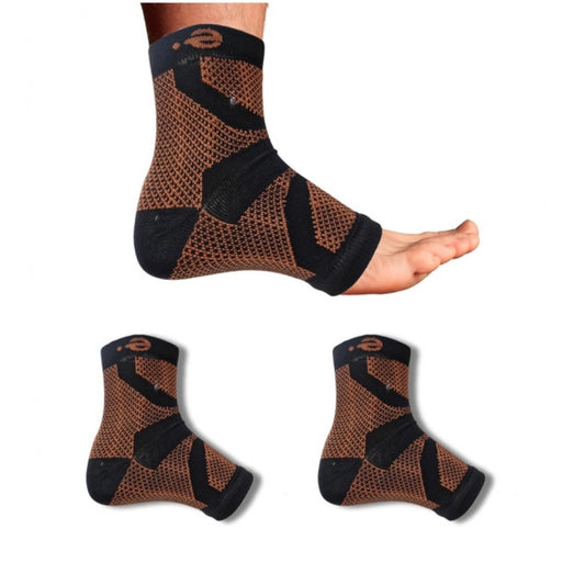 3_Pair Set Unisex Casual Cotton Printed Ankle Length Support Socks (Multicolor)