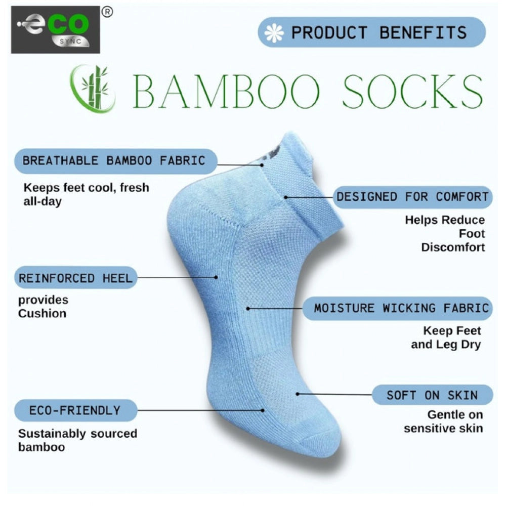 4_Pair Set Unisex Casual Cotton Printed Ankle Length Socks (Multicolor)