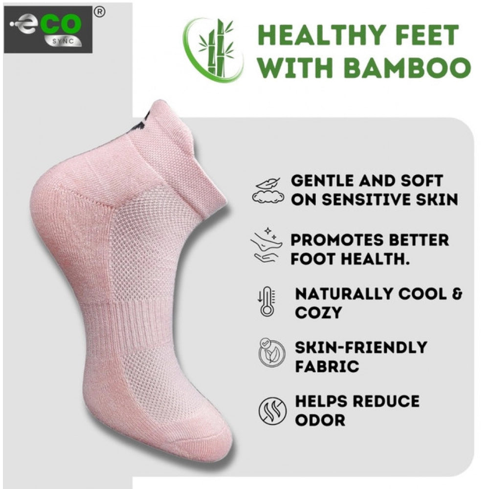 4_Pair Set Unisex Casual Cotton Printed Ankle Length Socks (Multicolor)