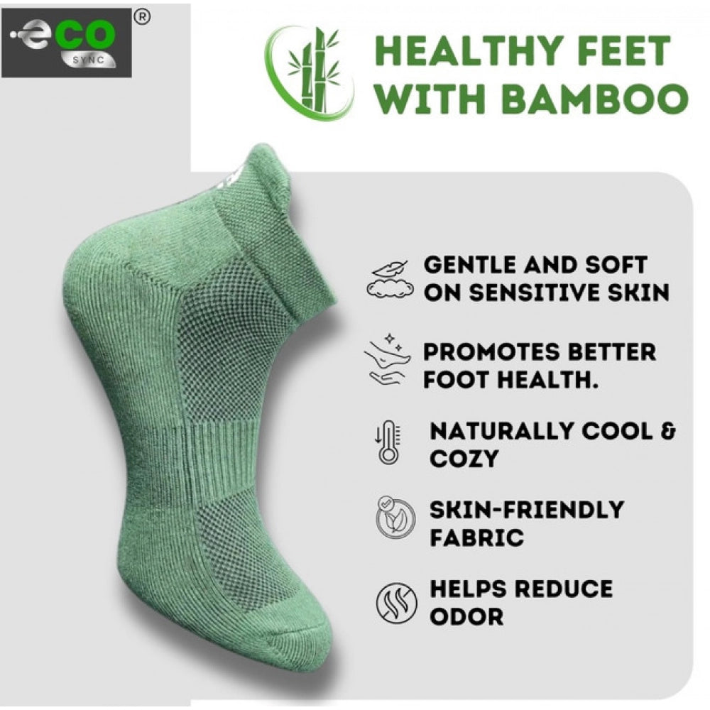 4_Pair Set Unisex Casual Cotton Printed Ankle Length Socks (Multicolor)