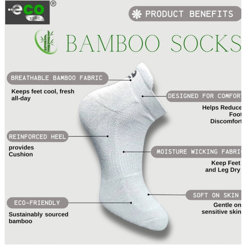 4_Pair Set Unisex Casual Cotton Printed Ankle Length Socks (Multicolor)