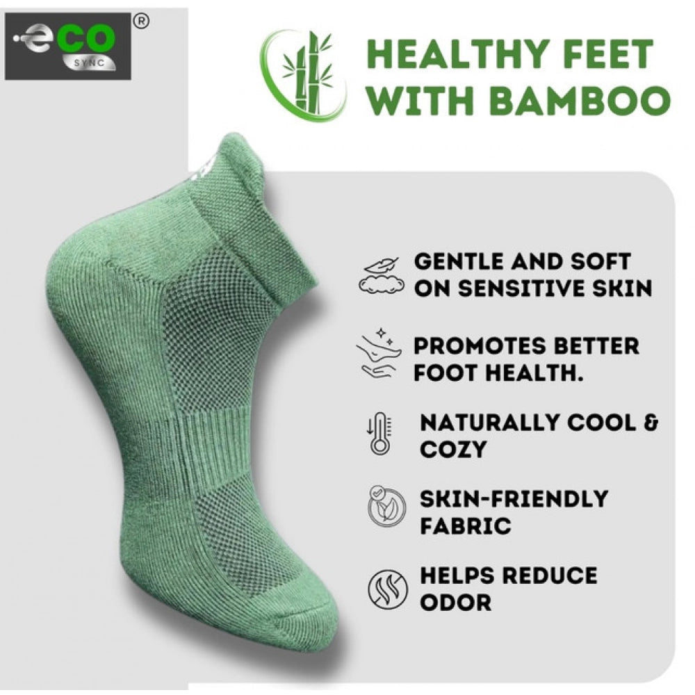 4_Pair Set Unisex Casual Cotton Printed Ankle Length Socks (Multicolor)