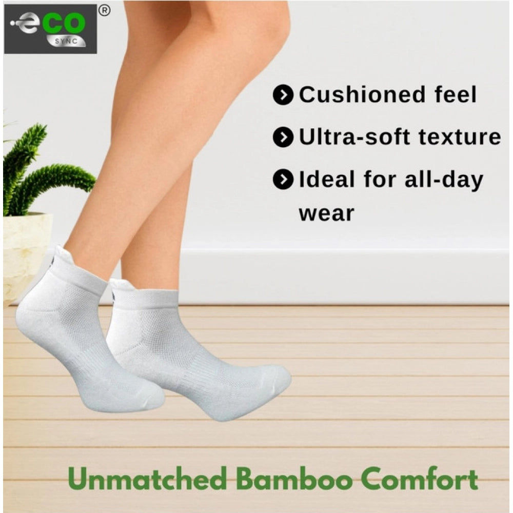 4_Pair Set Unisex Casual Cotton Printed Ankle Length Socks (Multicolor)