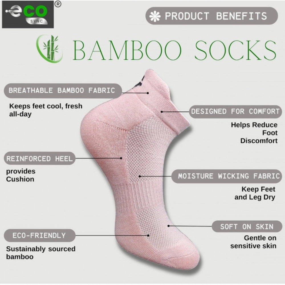 4_Pair Set Unisex Casual Cotton Printed Ankle Length Socks (Multicolor)