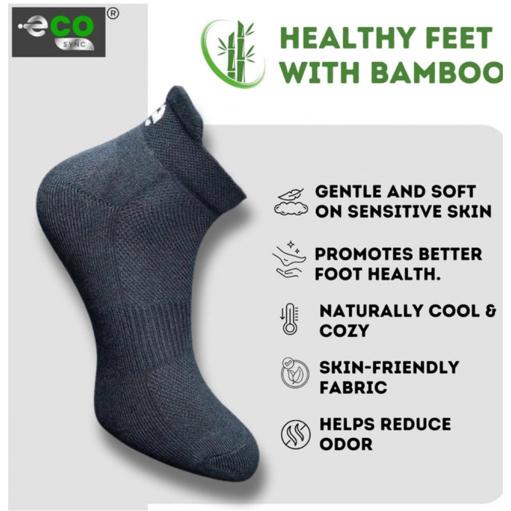 4_Pair Set Unisex Casual Cotton Printed Ankle Length Socks (Multicolor)